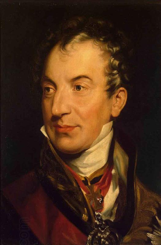 Sir Thomas Lawrence Portrait of Klemens Wenzel von Metternich oil painting picture
